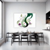 Botanical Symphony Abstract Dining Room Demo