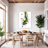 Botanical Symphony Abstract Dining Room Demo