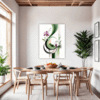 Botanical Symphony Abstract Dining Room Demo