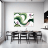 Botanical Symphony Abstract Dining Room Demo