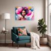 Bubbly Carefree Girl Living Room Demo