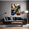 Bubbly Color Flood Living Room Demo