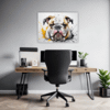 Bulldog Abstract Portrait Office Demo