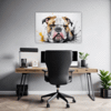 Bulldog Abstract Portrait Office Demo