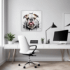Bulldog Abstract Portrait Office Demo