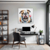 Bulldog Abstract Portrait Office Demo