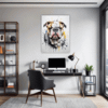 Bulldog Abstract Portrait Office Demo