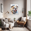 Bulldog Abstract Portrait Office Demo
