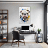 Bulldog Abstract Portrait Office Demo
