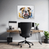 Bulldog Abstract Portrait Office Demo