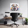 Bulldog Abstract Portrait Office Demo