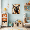 Burmese Cat Gaze Children's Room Demo