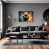 Burmese Cat Gaze Living Room Demo