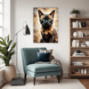 Burmese Cat Gaze Living Room Demo