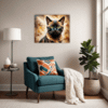 Burmese Cat Gaze Living Room Demo