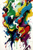 Abstract Color Field Exploration Art Print for a Calm Creative Space