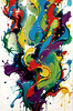Abstract Color Field Exploration Art Print for a Calm Creative Space