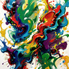 Abstract Color Field Exploration Art Print for a Calm Creative Space