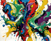 Abstract Color Field Exploration Art Print for a Calm Creative Space