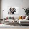 Cane Corso Abstract Art Living Room Demo
