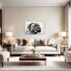 Cane Corso Abstract Art Living Room Demo
