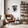 Cane Corso Abstract Art Office Demo