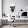Cane Corso Abstract Art Office Demo