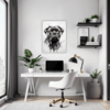Cane Corso Abstract Art Office Demo