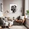 Cane Corso Abstract Art Office Demo