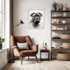 Cane Corso Abstract Art Office Demo
