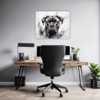 Cane Corso Abstract Art Office Demo