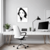 Captivating Woman's Gaze Office Demo