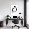 Captivating Woman's Gaze Office Demo