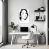 Captivating Woman's Gaze Office Demo