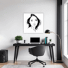 Captivating Woman's Gaze Office Demo