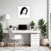 Captivating Woman's Gaze Office Demo