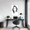Captivating Woman's Gaze Office Demo