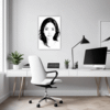 Captivating Woman's Gaze Office Demo