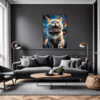 Charming British Shorthair Living Room Demo