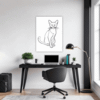 Charming Burmese Cat Office Demo
