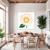 Cheerful Sunflower Dining Room Demo