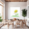 Cheerful Sunflower Dining Room Demo