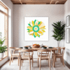 Cheerful Sunflower Dining Room Demo