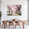 Cherry Blossom Scenery Dining Room Demo