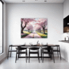 Cherry Blossom Scenery Dining Room Demo