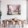 Cherry Blossom Scenery Dining Room Demo