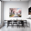 Cherry Blossom Scenery Dining Room Demo