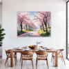 Cherry Blossom Scenery Dining Room Demo