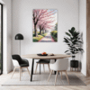 Cherry Blossom Scenery Dining Room Demo