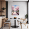 Cherry Blossom Scenery Dining Room Demo